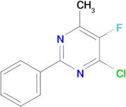 4-Chloro-5-fluoro-6-methyl-2-phenylpyrimidine