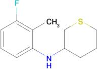 n-(3-Fluoro-2-methylphenyl)tetrahydro-2h-thiopyran-3-amine