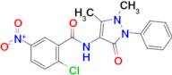 2-Chloro-N-(1,5-dimethyl-3-oxo-2-phenyl-2,3-dihydro-1h-pyrazol-4-yl)-5-nitrobenzamide