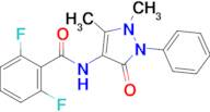 n-(1,5-Dimethyl-3-oxo-2-phenyl-2,3-dihydro-1h-pyrazol-4-yl)-2,6-difluorobenzamide