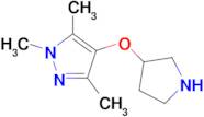 1,3,5-Trimethyl-4-(pyrrolidin-3-yloxy)-1h-pyrazole