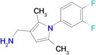 (1-(3,4-Difluorophenyl)-2,5-dimethyl-1h-pyrrol-3-yl)methanamine