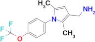 (2,5-Dimethyl-1-(4-(trifluoromethoxy)phenyl)-1h-pyrrol-3-yl)methanamine