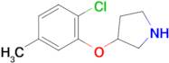 3-(2-Chloro-5-methylphenoxy)pyrrolidine