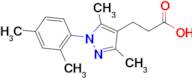 3-(1-(2,4-Dimethylphenyl)-3,5-dimethyl-1h-pyrazol-4-yl)propanoic acid