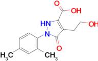 1-(2,4-Dimethylphenyl)-4-(2-hydroxyethyl)-5-oxo-2,5-dihydro-1h-pyrazole-3-carboxylic acid