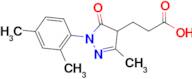 3-(1-(2,4-Dimethylphenyl)-3-methyl-5-oxo-4,5-dihydro-1h-pyrazol-4-yl)propanoic acid