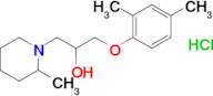 1-(2,4-Dimethylphenoxy)-3-(2-methylpiperidin-1-yl)propan-2-ol hydrochloride