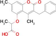 2-((3-Benzyl-4,7-dimethyl-2-oxo-2h-chromen-5-yl)oxy)propanoic acid