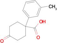 4-Oxo-1-(m-tolyl)cyclohexane-1-carboxylic acid