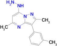 7-Hydrazinyl-2,5-dimethyl-3-(m-tolyl)pyrazolo[1,5-a]pyrimidine