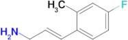 (E)-3-(4-Fluoro-2-methylphenyl)prop-2-en-1-amine