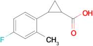 2-(4-Fluoro-2-methylphenyl)cyclopropane-1-carboxylic acid