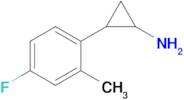 2-(4-Fluoro-2-methylphenyl)cyclopropan-1-amine