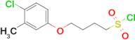 4-(4-Chloro-3-methylphenoxy)butane-1-sulfonyl chloride