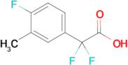 2,2-Difluoro-2-(4-fluoro-3-methylphenyl)acetic acid