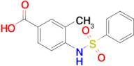 3-Methyl-4-(phenylsulfonamido)benzoic acid