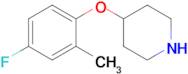 4-(4-Fluoro-2-methylphenoxy)piperidine