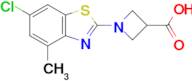 1-(6-Chloro-4-methylbenzo[d]thiazol-2-yl)azetidine-3-carboxylic acid