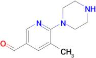 5-Methyl-6-(piperazin-1-yl)nicotinaldehyde