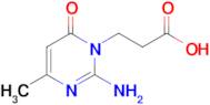 3-(2-amino-4-methyl-6-oxo-1,6-dihydropyrimidin-1-yl)propanoic acid