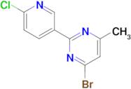 4-Bromo-2-(6-chloropyridin-3-yl)-6-methylpyrimidine