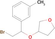 3-(2-Bromo-1-(m-tolyl)ethoxy)tetrahydrofuran