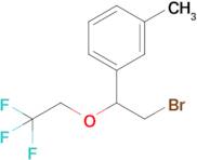 1-(2-Bromo-1-(2,2,2-trifluoroethoxy)ethyl)-3-methylbenzene