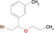 1-(2-Bromo-1-propoxyethyl)-3-methylbenzene