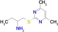 1-((4,6-Dimethylpyrimidin-2-yl)thio)butan-2-amine