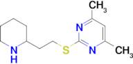 4,6-Dimethyl-2-((2-(piperidin-2-yl)ethyl)thio)pyrimidine