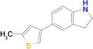 5-(5-Methylthiophen-3-yl)indoline