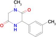 1-Methyl-3-(m-tolyl)piperazine-2,5-dione