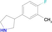 3-(4-Fluoro-3-methylphenyl)pyrrolidine