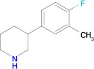 3-(4-Fluoro-3-methylphenyl)piperidine