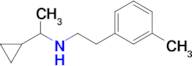 1-Cyclopropyl-N-(3-methylphenethyl)ethan-1-amine