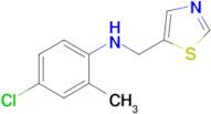 4-Chloro-2-methyl-N-(thiazol-5-ylmethyl)aniline