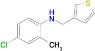 4-Chloro-2-methyl-N-(thiophen-3-ylmethyl)aniline