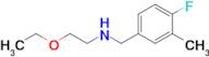 2-Ethoxy-N-(4-fluoro-3-methylbenzyl)ethan-1-amine