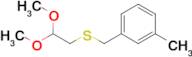 (2,2-Dimethoxyethyl)(3-methylbenzyl)sulfane