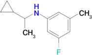 n-(1-Cyclopropylethyl)-3-fluoro-5-methylaniline