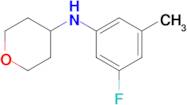 n-(3-Fluoro-5-methylphenyl)tetrahydro-2h-pyran-4-amine