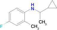 n-(1-Cyclopropylethyl)-4-fluoro-2-methylaniline