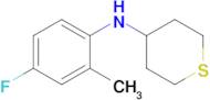 n-(4-Fluoro-2-methylphenyl)tetrahydro-2h-thiopyran-4-amine