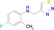 n-((1,2,3-Thiadiazol-4-yl)methyl)-4-fluoro-2-methylaniline