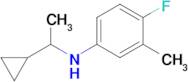 n-(1-Cyclopropylethyl)-4-fluoro-3-methylaniline