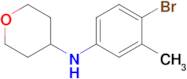 n-(4-Bromo-3-methylphenyl)tetrahydro-2h-pyran-4-amine