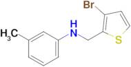 n-((3-Bromothiophen-2-yl)methyl)-3-methylaniline