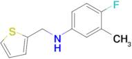 4-Fluoro-3-methyl-N-(thiophen-2-ylmethyl)aniline