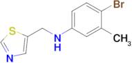 4-Bromo-3-methyl-N-(thiazol-5-ylmethyl)aniline